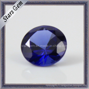 Synthétique 34 # Saphir bleu pour bijoux